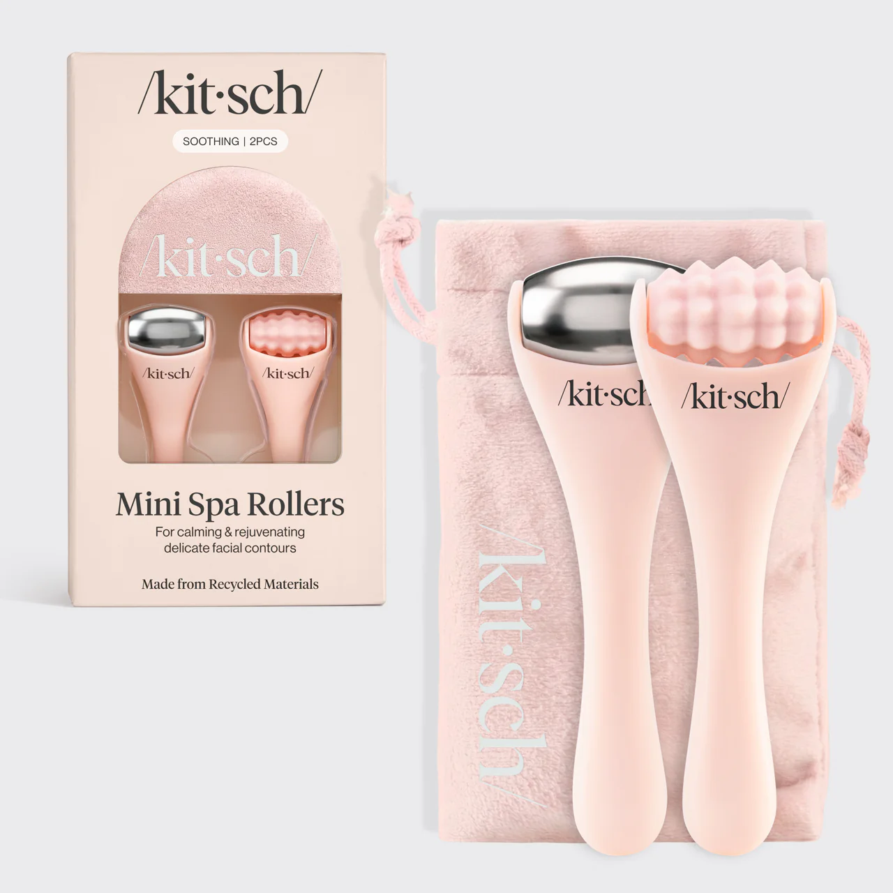 Kitsch Mini Spa Rollers 2pc Set – Mini Face & Eye Rollers-1